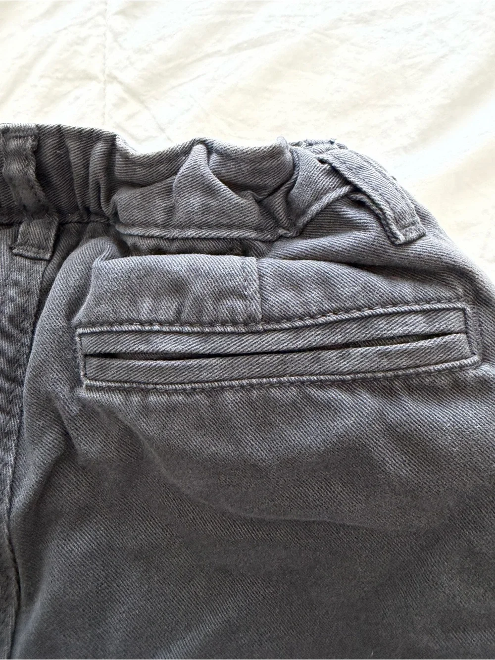 GAPKids Casual Elastic-Waist Pants in Dark Charcoal
